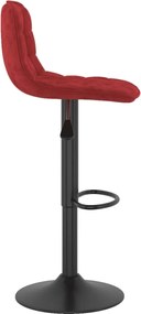 vidaXL Σκαμπό Μπαρ 2 τεμ. Μπορντό Βελούδινα