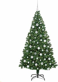 vidaXL Τεχνητό Χριστουγεννιάτικο Δέντρο με 300 LED Πράσινο 180 cm