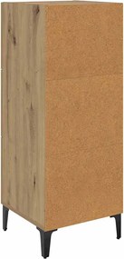 vidaXL Πλαϊνό γραφείο με συρτάρι Artisan Oak 34,5 x 34 x 90 εκ.