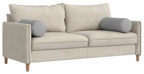 vidaXL Μαξιλάρια Στήριγμα 2 pcs Σκίουρος Γκρί Ø 25 x 70 cm ύφασμα