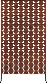 vidaXL Οθόνη Ιδιωτικότητας 100 x 50 x 180 εκ. Σκ rusty