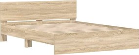 vidaXL Πλαίσιο Κρεβατιού με Κεφαλάρι Sonoma Δρυς 150x200 εκ.