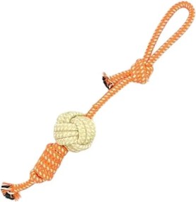Παιχνίδι σκύλου σχοινί με μπάλα - 40cm - 12pcs - 550537