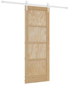 vidaXL Συρόμενη Πόρτα Άλλο ORKDAL Φυσικό και λευκό 73.5 x 198.5 εκ.