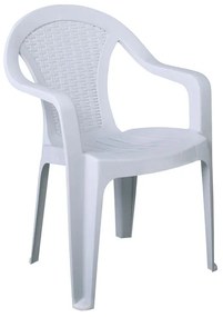 INTEX Πολυθρόνα Κήπου Στοιβαζόμενη, PP Άσπρο 54x53x78cm Ε308,2