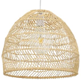 00973 GloboStar® GLOBOSTAR® MALIBU 00973 Boho Κρεμαστό Φωτιστικό Οροφής με Ντουί 1 x E27 AC 220-240V IP20 - Μπεζ - Μ40 x Π40 x Υ35cm