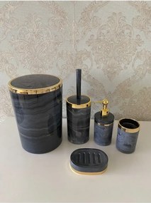 Stewehome Σετ μπάνιου 5 τεμαχίων με σχέδιο μάρμαρο από ακρυλικό