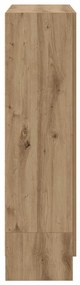 vidaXL Βιβλιοθήκη Artisan Δρυς 82,5x30,5x115 εκ. Επεξεργασμένο Ξύλο