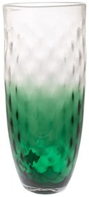 Βάζο Γυάλινο 85020 25.5x60cm Clear-Green Γυαλί
