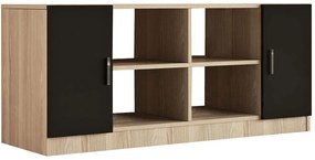 Μπουφές Vo 956LCS1505 139,8x46,3x61,8cm Oak-Black Μοριοσανίδα, Μελαμίνη