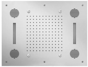 Almar Temptation Chrome Κεφαλή Ντους Εντοιχισμού Οροφής 63x48 εκ. 2 Ροών, με Χρωματοθεραπεία E044211-100