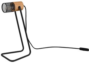 Επιτραπέζιο Φωτιστικό Tosh 504300132 Natural-Black Trio Lighting Metal,Wood