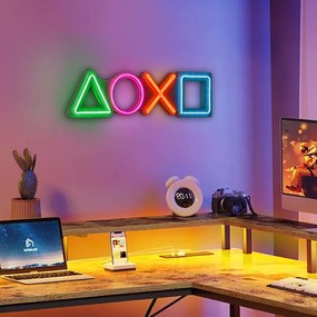 Φωτιστικό LED Neon &quot;Playstation&quot; Megapap πολύχρωμο 57x2x15εκ.