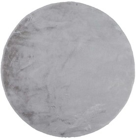 Χαλί Super Fluffy Light Grey Round 160X160 Round