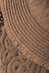 Bathmat Set (2 Pieces) Piante Oval - Beige Multicolor