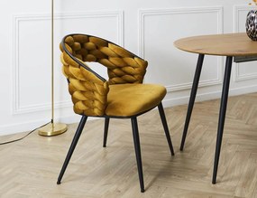 ΚΑΡΈΚΛΕΣ &amp; ΠΟΛΥΘΡΌΝΕΣ SAWYER CHAIR MUSTARD YELLOW A1 HD0358