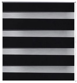 vidaXL Σύστημα Σκίασης Ρόλερ Zebra Μαύρο 120 x 230 εκ.