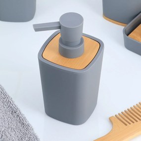 Δοχείο Κρεμοσάπουνου 380ml (7.5x7.5x15.5) T-D Rubber Grey 62110180