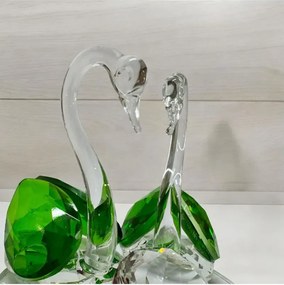 Stewehome Σετ 2 τεμαχίων καρδιές από γυαλί 7x10 cm