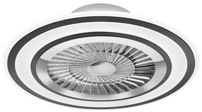 Ανεμιστήρας Οροφής Ø60cm Φωτισμός Led 36w 3000-6500K 5000lm Black Mat Trio Lighting Flaga R62743132