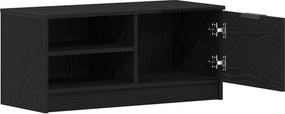 vidaXL Ντουλάπι TV 2 pcs Μαύρη Οξυά 80 x 35 x 36,5 cm