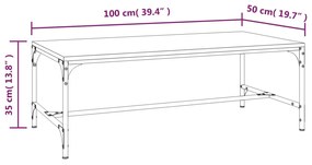 ΤΡΑΠΕΖΑΚΙ ΣΑΛΟΝΙΟΥ SONOMA ΔΡΥΣ 100X50X35 ΕΚ. ΕΠΕΞΕΡΓΑΣΜΕΝΟ ΞΥΛΟ 819388