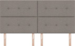 vidaXL Κεφαλάρι με κεφαλάρι Taupe 180 cm Τεχνητό Δέρμα