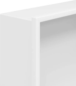 vidaXL Εσοχή Ντους Βουρστ. Λευκό Ματ 32x62x9 εκ. Αν. Ατσάλι