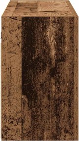 vidaXL Ντουλάπι τοίχου μπάνιου Παλιό ξύλο 100x25x40 cm