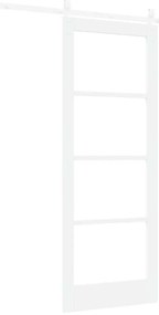vidaXL Ολισθητή Πόρτα Λευκό 78 x 202 εκ. Ξύλο και μέταλλο