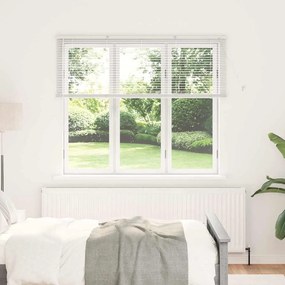 vidaXL Βενετσιάνικες Ρόδες Λευκό 130 x 160 εκ Αλουμίνιο