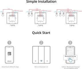 SONOFF smart διακόπτης M5-2C-86, διπλός, WiFi, γκρι