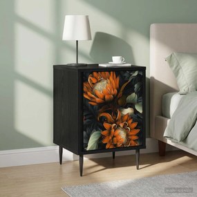 vidaXL Κομοδίνο LOCHEM 2 τεμ. Μαύρη Δρυς 36 x 33 x 51 εκ.