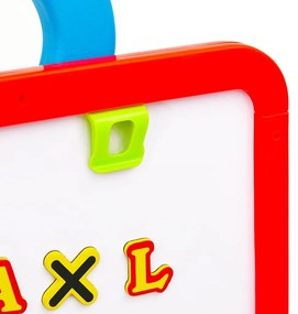 vidaXL Παιδικό Καβαλέτο 2 σε 1 με Μαυροπίνακα και Λευκό Πίνακα