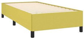 Κρεβάτι Boxspring με Στρώμα Πράσινο 100 x 200 εκ. Υφασμάτινο - Πράσινο