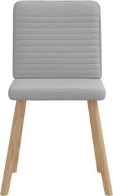 vidaXL Καρέκλες τραπεζαρίας 4 τεμ Cloud Grey Fabric