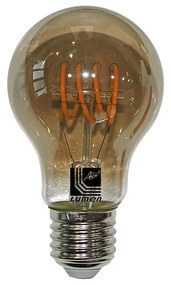 Adeleq Led Λάμπα Cog Spiral Αχλάδι Smoky Ε27 6W Ντιμαριζόμενο Θερμό 13-27196009