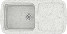 Sanitec Classic 306 (96×51) - Γρανιτένιος νεροχύτης - Granite WHITE