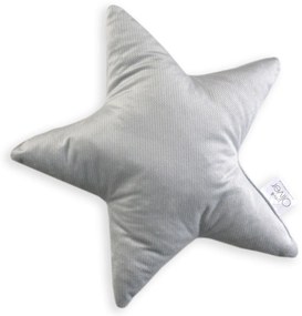 Διακοσμητικό Μαξιλάρι Βελουτέ (37x37) Baby Oliver Αστέρι Γκρι Des 122