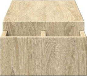 vidaXL Βάση Οθόνης με Αποθ. Sonoma Δρυς 100x27x15 εκ. Επεξεργ. Ξύλο