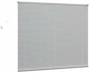 vidaXL Ρολό Παραθύρου με κουρτίνες Ασημί Αλουμίνιο