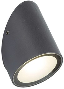 Φωτιστικό Τοίχου-Απλίκα Juno 4286000 Φ7x10,5 Led 184lm 4W Dark Grey Viokef