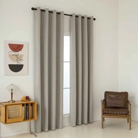 Beauty Home Κουρτίνα Full Blackout σκίασης με 8 κρίκους Total Art 8446 140x270 Άμμου