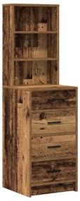 vidaXL Τραπέζι περιποίησης με συρτάρι 2 pcs Καφέ 50 x 41 x 135 εκ