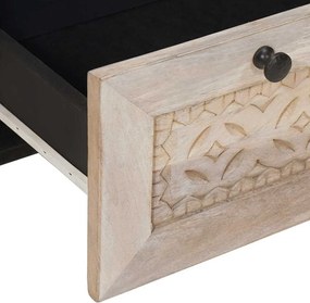 vidaXL Κομοδίνο Λευκό 50 x 33 x 62 εκ. Επεξεργασμένο Ξύλο