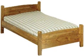 Kρεβάτι 8114 Σουηδικό Μασίφ για στρώμα 90χ200 μονό Φυσικό