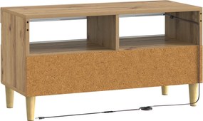 vidaXL Ντουλάπα LED Τηλεόρασης Artisan Δρυς Επεξεργασμένο Ξύλο