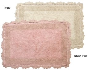 Πατάκι Μπάνιου 50x80 Με Crochet Δαντέλα Anna Riska Lace Blush Pink