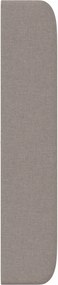 vidaXL Αυτί Κεφαλής Taupe 80 x 16 x 4 εκ. ύφασμα