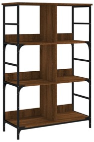 vidaXL Βιβλιοθήκη Καφέ Δρυς 78,5x33x117,5 εκ. Επεξεργασμένο Ξύλο
